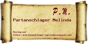 Partenschlager Melinda névjegykártya